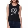 TSF Design 100 Points Crop Tee Back To School Sleeveless Shirt Junior Tank Top