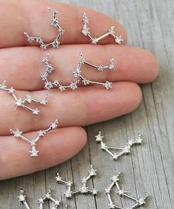 17KM Official Store 12 Zodiac Vintage Anklets In Gold Silver And Crystal Jewelry