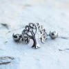 Fashion Hut Jewelry 316L Stainless Steel Tree Of Life Cartilage Cuff Earring