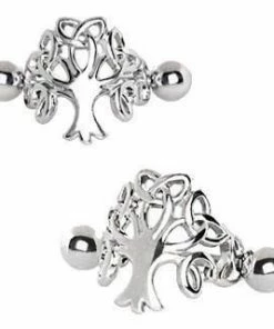 Fashion Hut Jewelry 316L Stainless Steel Tree Of Life Cartilage Cuff Earring