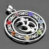 Boutiques House 7 Color Stone Beads Chakra Healing Pendant