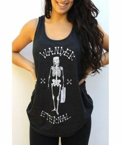 Weekend Society After Party Tank (Black) Boho Tops