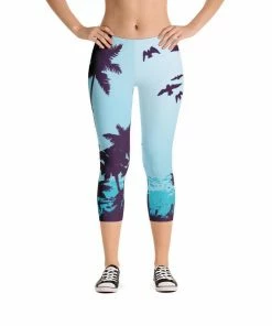 Find Your Coast Supply Co. Pants All Day Comfort Capri Leggings Morro Bay