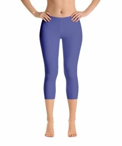 Find Your Coast Supply Co. Pants All Day Comfort Capri Leggings Pacific Supply II Medium Blue