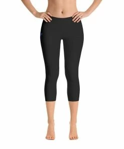 Find Your Coast Supply Co. Pants All Day Comfort Capri Leggings Pacific Supply II Stripe