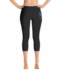 Find Your Coast Supply Co. Pants All Day Comfort Capri Leggings Pacific Supply II Stripe