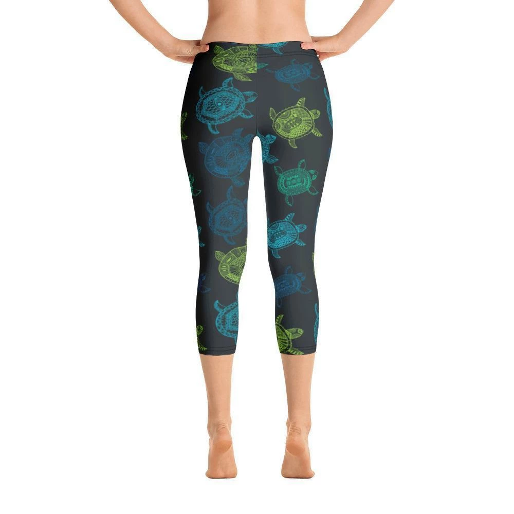 Find Your Coast Supply Co. All Day Comfort Turtle Capri Leggings 5 Find Your Coast Supply Co. All Day Comfort Turtle Capri Leggings