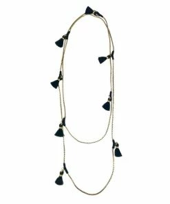 SLATE + SALT Ananya Tassel Necklace