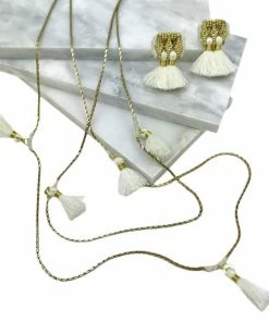 SLATE + SALT Ananya Tassel Necklace