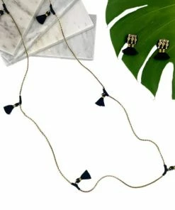 SLATE + SALT Ananya Tassel Necklace