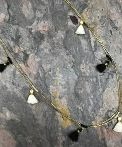 SLATE + SALT Ananya Tassel Necklace