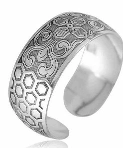 ArtiLady Jewelry (Stylish Designer Brand) Antique Silver & Copper Boho Cuff