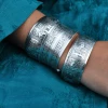 ArtiLady Jewelry (Stylish Designer Brand) Antique Silver & Copper Boho Cuff