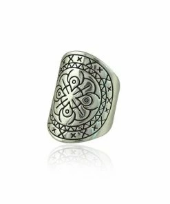 LEMOER Official Store Jewelry Antique Silver Knuckle Rings