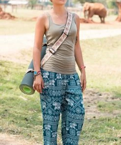 Napat Aquamarine Classic Elephant Harem Pants 16 Napat Aquamarine Classic Elephant Harem Pants