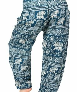 Napat Aquamarine Classic Elephant Harem Pants 13 Napat Aquamarine Classic Elephant Harem Pants