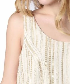 Q2 Beige Sequin Romper 13 Q2 Beige Sequin Romper