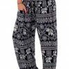 Napat Black Classic Elephant Harem Pants 2 Napat Black Classic Elephant Harem Pants