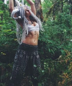 Napat Black Classic Elephant Harem Pants