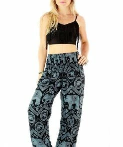 Napat Black Dani Elephant Harem Pants
