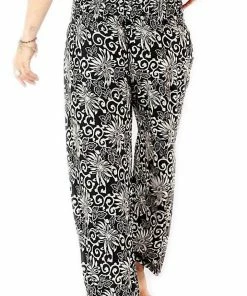 Napat Black Floral Harem Pants