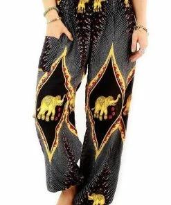 Napat Black Goddess Elephant Harem Pants