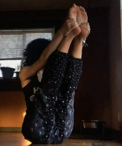 Napat Black Plume Peacock Harem Pants