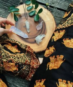 Napat Black Royal Elephant Harem Pants