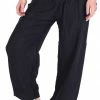 Napat Black Solid Harem Pants 1 Napat Black Solid Harem Pants