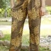 Napat Black & Yellow Floral Harem Pants