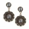 ClaudiaG Collection Jewelry Bloom Earrings-Charcoal
