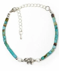 One Tribe Apparel Blue Adjustable Elephant Bracelet - Trust & Confidence Jewelry