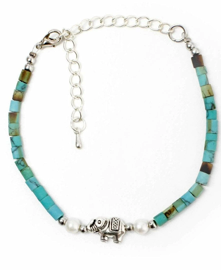 One Tribe Apparel Blue Adjustable Elephant Bracelet - Trust & Confidence Jewelry 4 One Tribe Apparel Blue Adjustable Elephant Bracelet - Trust & Confidence Jewelry