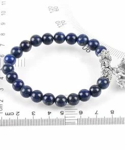 CSJA Jewelry Official Store Blue Lapis Lazuli Mala Bracelet