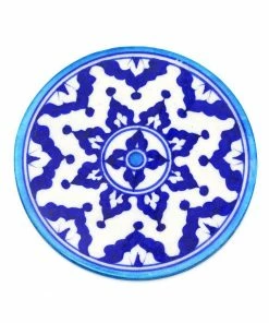 Matr Boomie (Pottery) Boho Clothing Blue Pottery Trivet - Indigo