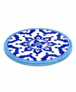 Matr Boomie (Pottery) Boho Clothing Blue Pottery Trivet - Indigo