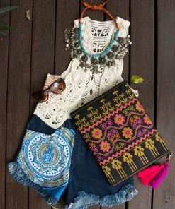 Offbeat Blue & Yellow Lotus Hand Denim 18 Offbeat Blue & Yellow Lotus Hand Denim