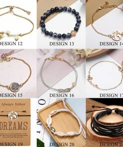 17KM Official Store Jewelry Bohemian Woven Rope Friendship Bracelets