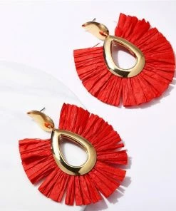 17KM Official Store Boho Multicolor Vegan Drop Earrings