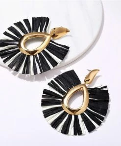 17KM Official Store Boho Multicolor Vegan Drop Earrings