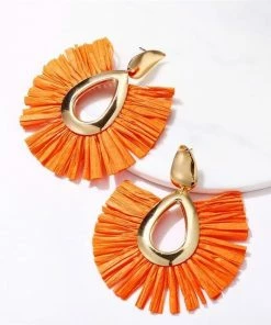 17KM Official Store Boho Multicolor Vegan Drop Earrings