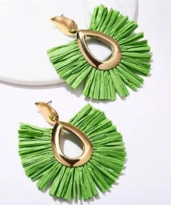 17KM Official Store Boho Multicolor Vegan Drop Earrings