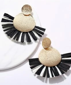 17KM Official Store Boho Multicolor Vegan Drop Earrings