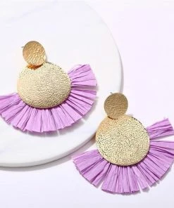 17KM Official Store Boho Multicolor Vegan Drop Earrings