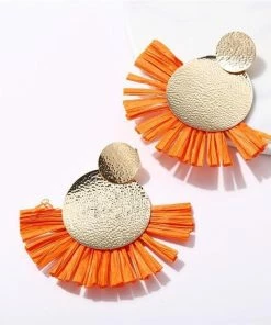 17KM Official Store Boho Multicolor Vegan Drop Earrings