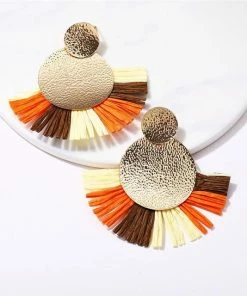 17KM Official Store Boho Multicolor Vegan Drop Earrings