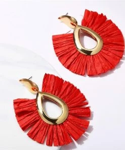 17KM Official Store Boho Multicolor Vegan Drop Earrings