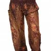 Napat Brandy Brown Peacock Harem Pants