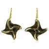 Brass Images (E) Brass Pinwheel Earrings (GC) Jewelry