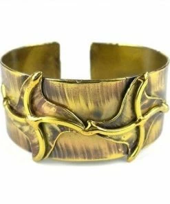 Brass Images (C) Brass Pinwheels Cuff (GC) Jewelry